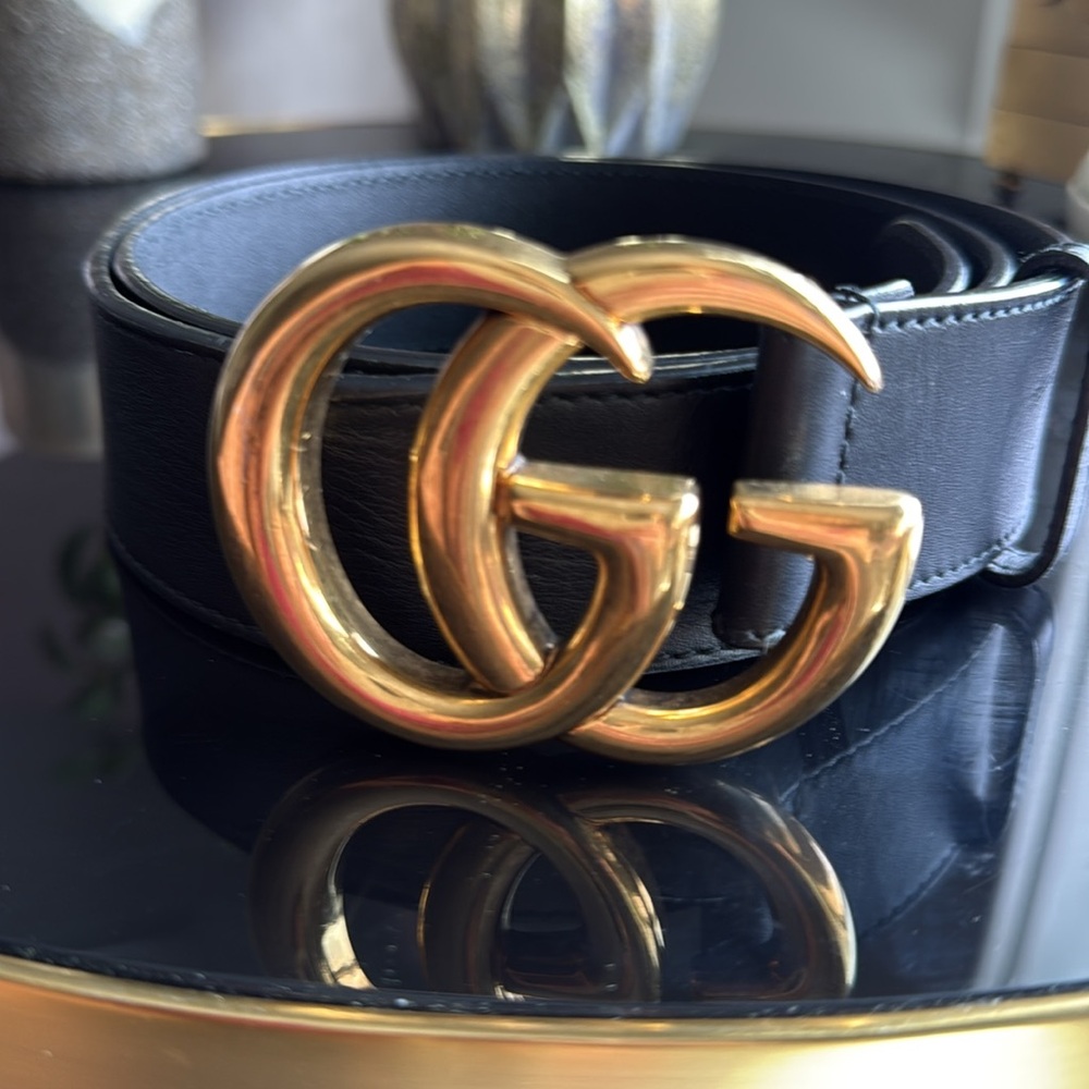 GUCCI 100-% AUTHENTIC  Black belt size 27-85